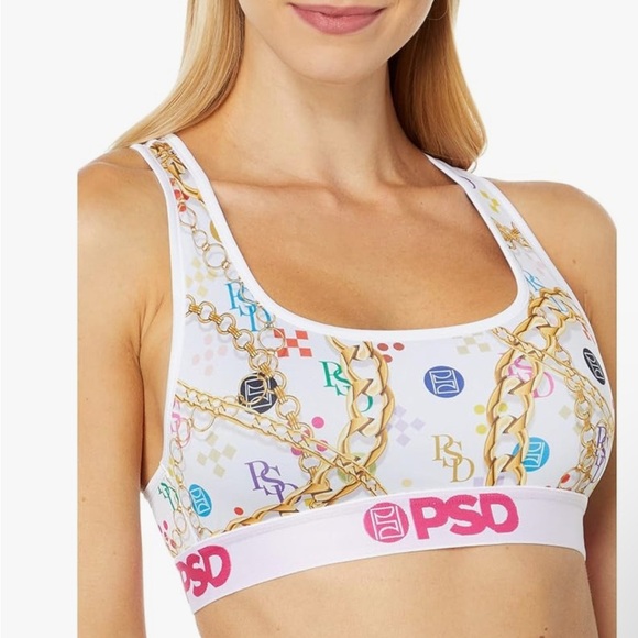 PSD Women's Luxe Sports Bra - White Size XL - Picture 1 of 7